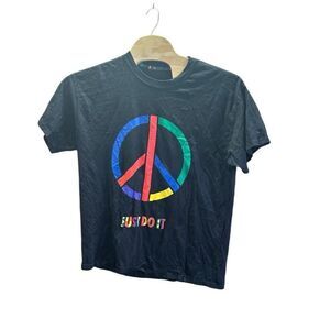 Nike Peace Black T-Shirt Just Do It Large (L)